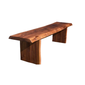 All Wood Live Edge Bench
