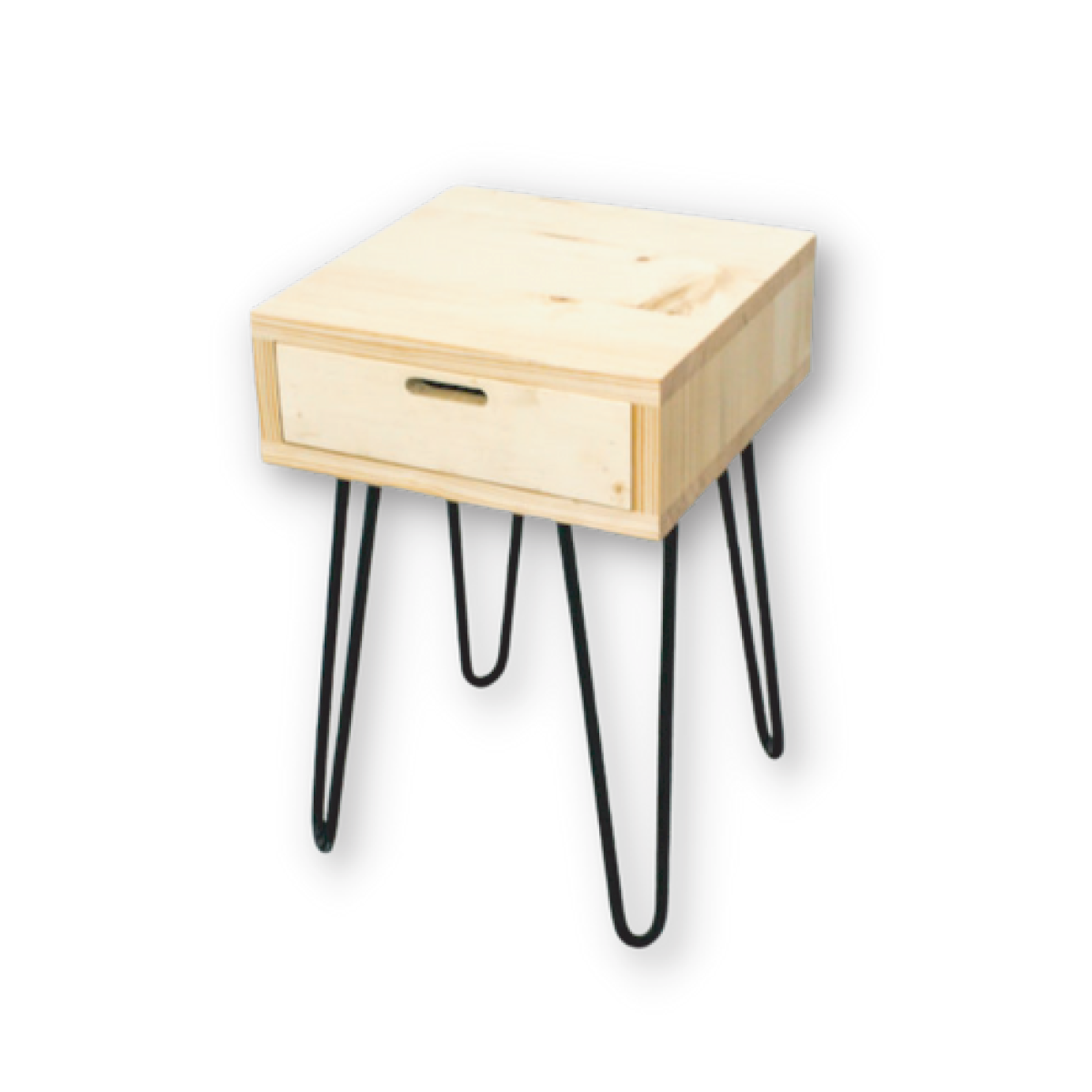 Sleek Industrial Night Table