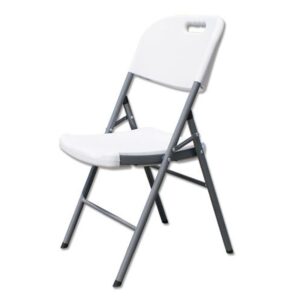 Folding Steel Leg Chair (White)