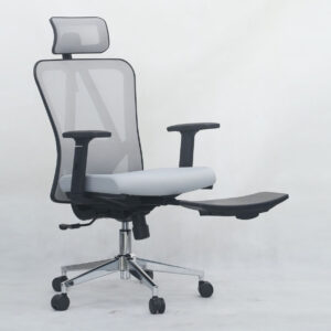 XTM Deluxe-D18/ D18F (With Footrest/ Without Footrest) Mesh Chair (Black, Grey) (2 Years Warranty)