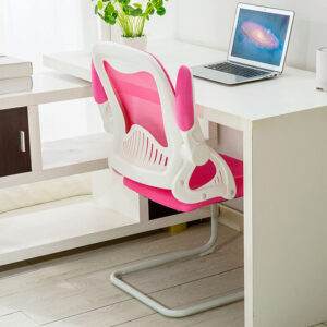 Deluxe-12W Waiting Chair Mid Back Mesh (Pink)