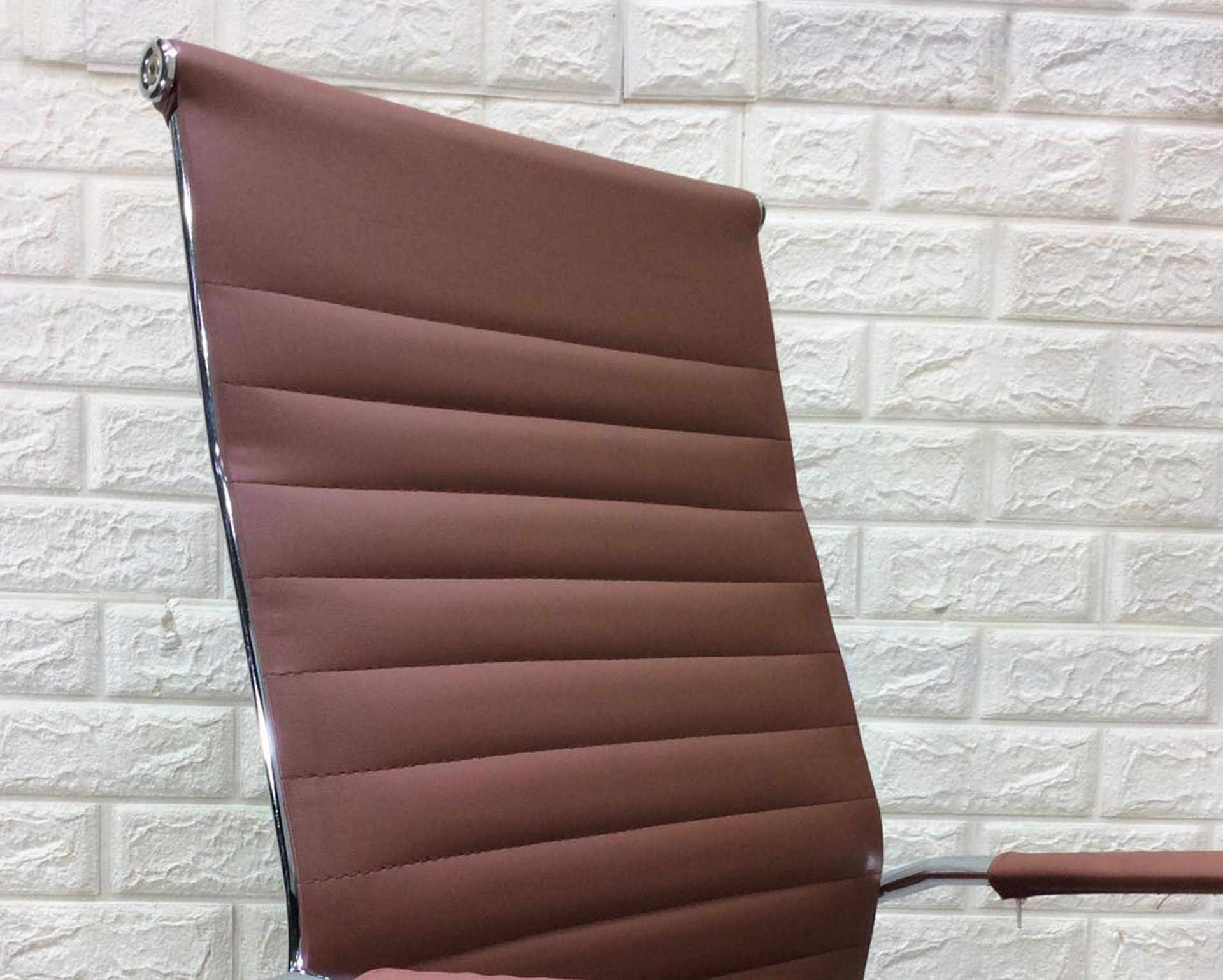 Premium-636A High Back PU Chair (Brown, Black, White) - Image 2