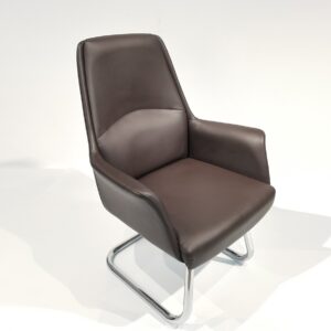 Premium-D19 Waiting Chair PU Leather (Black, Brown)
