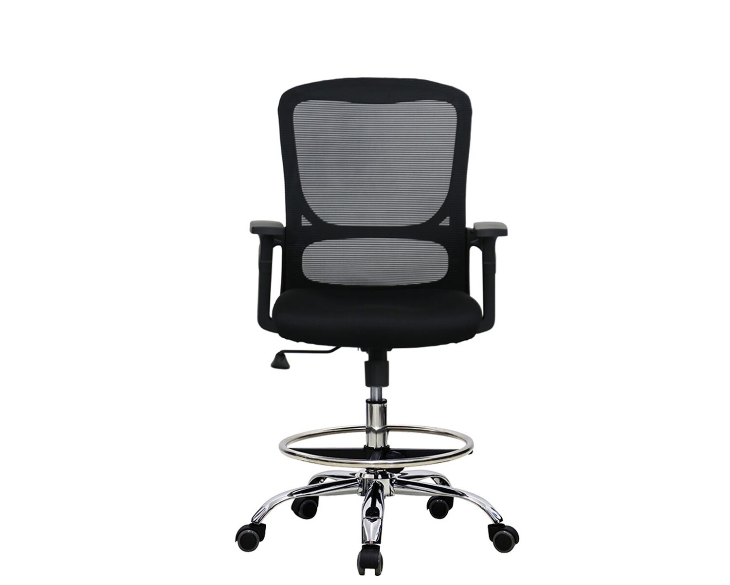 Deluxe D88 Tilt-Back Drafting High Chair (Black) - Image 4