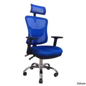 Deluxe-D78 High Back Mesh Chair (Blue)