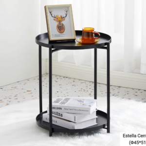 Estella Center Table (45*51) (Black, White)