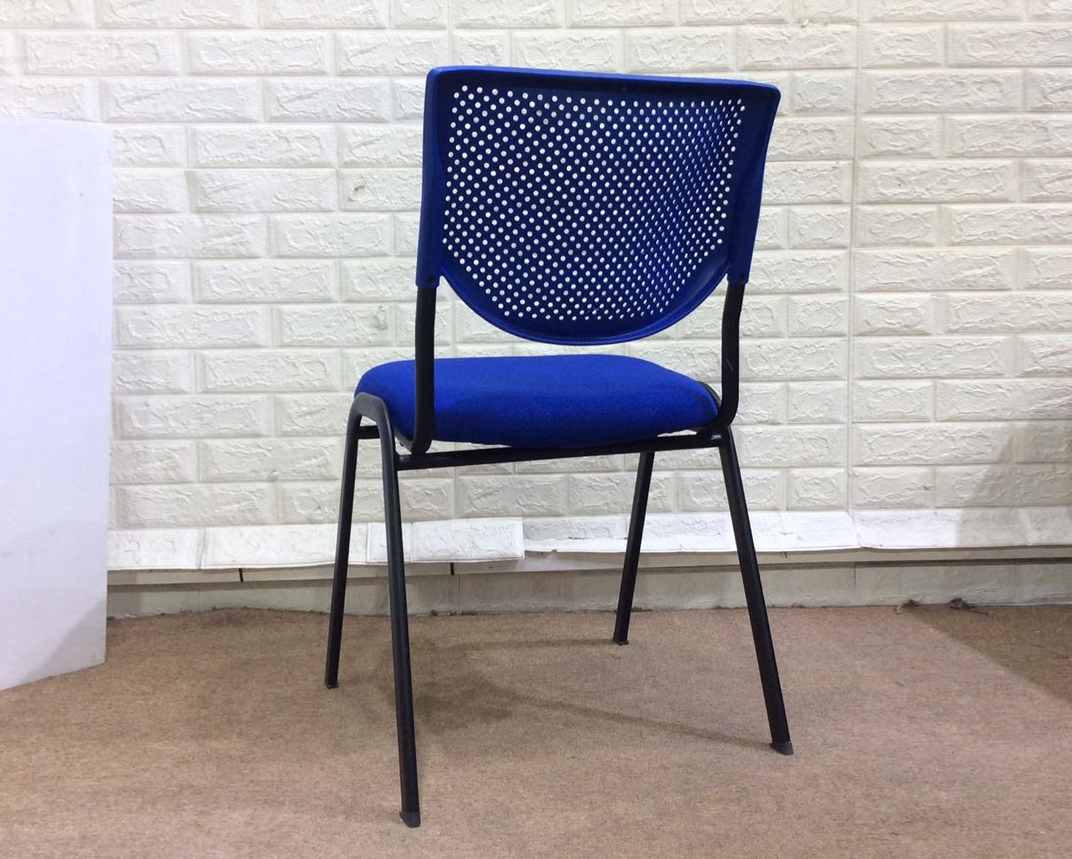 Deluxe-C01 School/Waiting Chair (Blue, Black) - Image 2