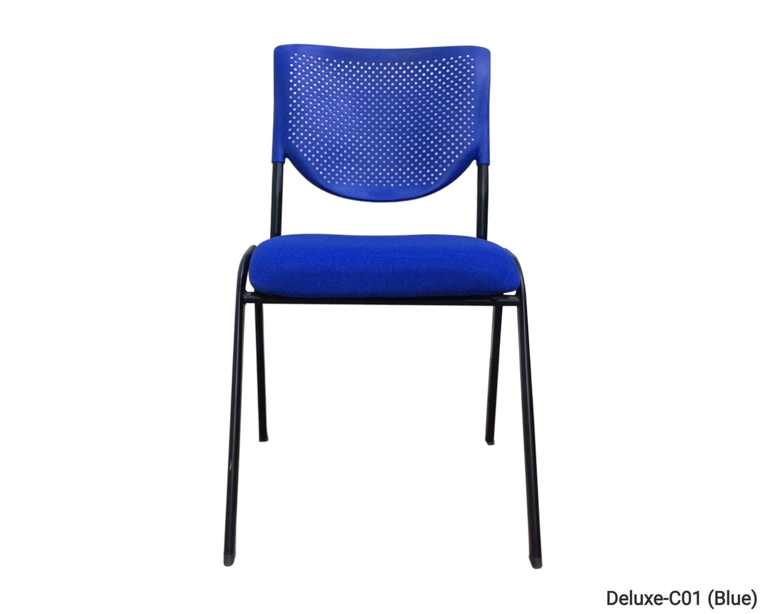 Deluxe-C01 School/Waiting Chair (Blue, Black)