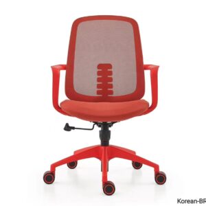 Korean-BR01 Mid Back Mesh Chair (Red)