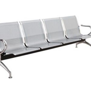 4-Seater Airport Gang Chair (Silver)